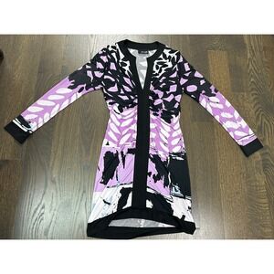 ANALILI  STYLISH JERSEY SHEATH DRESS LONG‎ SLEEVE BUTTERFLY ~ S/M